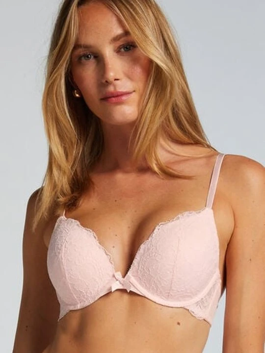 Zdjęcie produktu Hunkemöller Biustonosz usztywniany push-up z fiszbinami Teddy Różowy