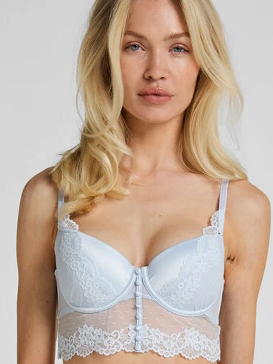 Zdjęcie produktu Hunkemöller Biustonosz usztywniany z fiszbinami Laila Niebieski