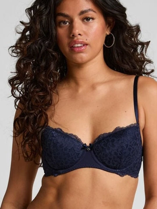 Zdjęcie produktu Hunkemöller Biustonosz usztywniany z fiszbinami Marine Niebieski