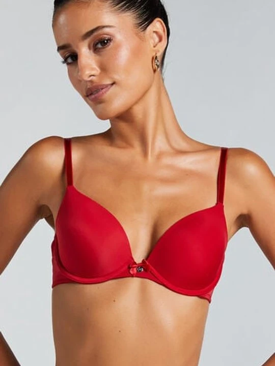 Zdjęcie produktu Hunkemöller Biustonosz usztywniany z fiszbinami Plunge Czerwony