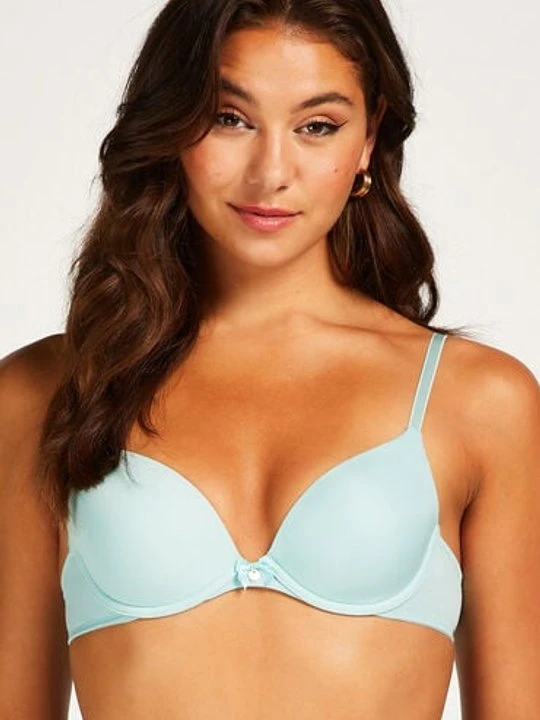 Zdjęcie produktu Hunkemöller Biustonosz usztywniany z fiszbinami Plunge Niebieski