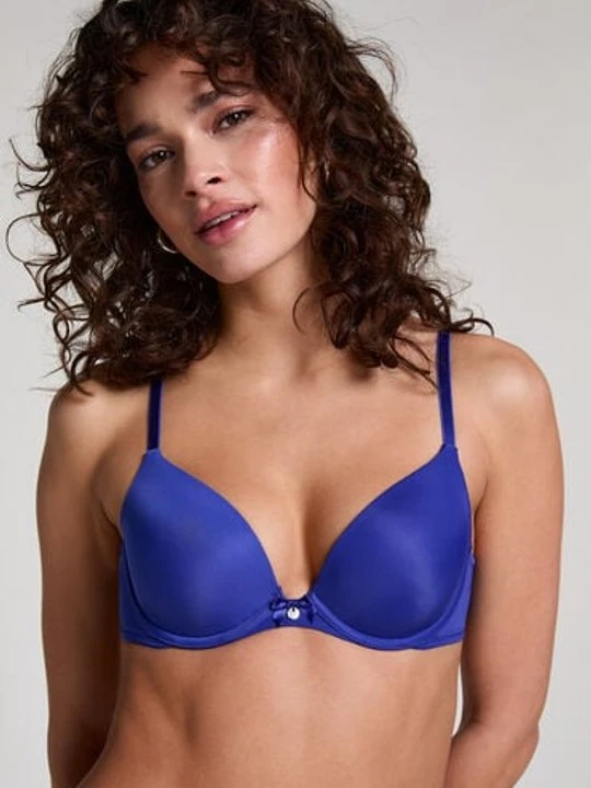 Zdjęcie produktu Hunkemöller Biustonosz usztywniany z fiszbinami Plunge Niebieski
