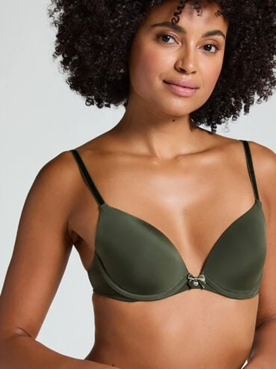 Zdjęcie produktu Hunkemöller Biustonosz usztywniany z fiszbinami Plunge Zielony