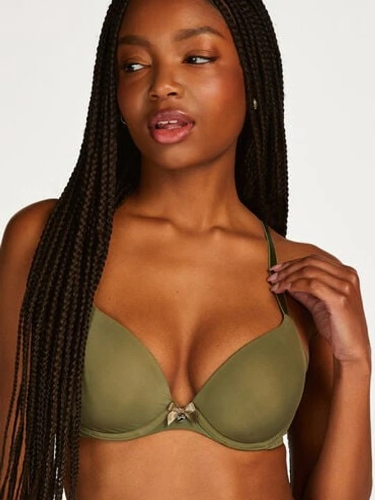 Zdjęcie produktu Hunkemöller Biustonosz usztywniany z fiszbinami Plunge Zielony