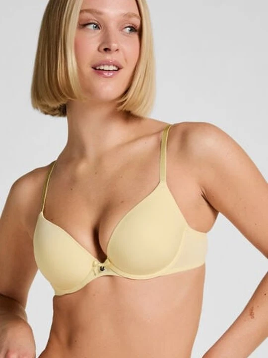 Zdjęcie produktu Hunkemöller Biustonosz usztywniany z fiszbinami Plunge Żółty