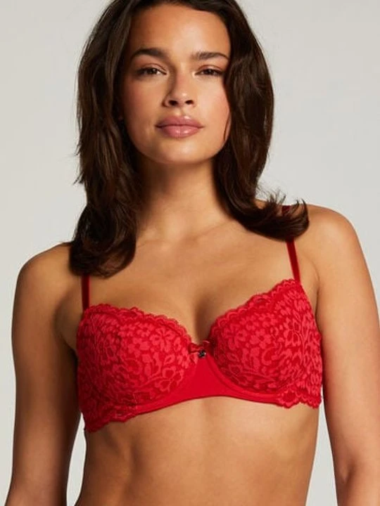 Zdjęcie produktu Hunkemöller Biustonosz usztywniany z fiszbinami Rose Czerwony