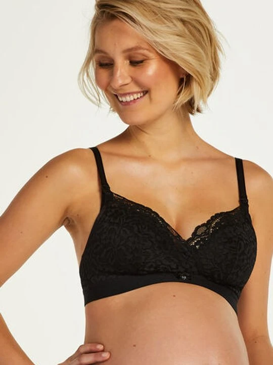 Zdjęcie produktu Hunkemöller Biustonosz usztywniany z fiszbinami Rose, dla kobiet karmiących Czarny