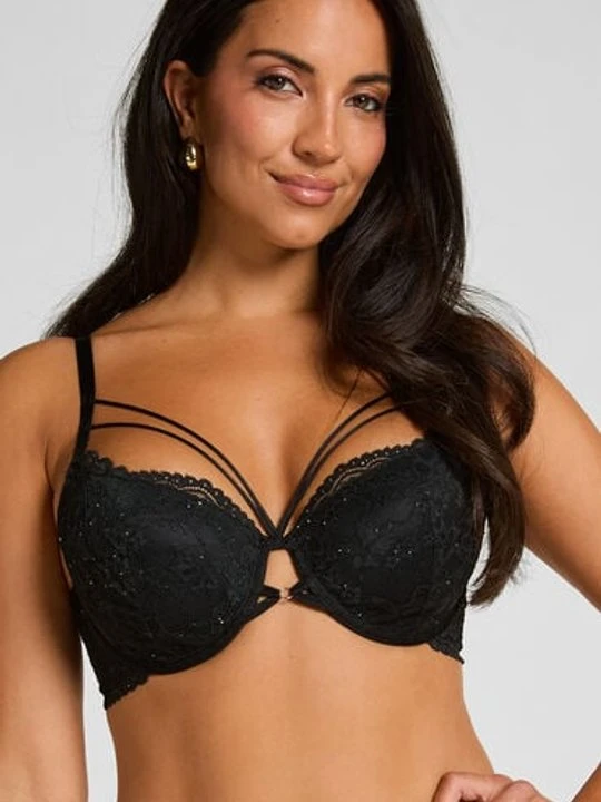 Zdjęcie produktu Hunkemöller Biustonosz usztywniany z fiszbinami Sabrina Czarny