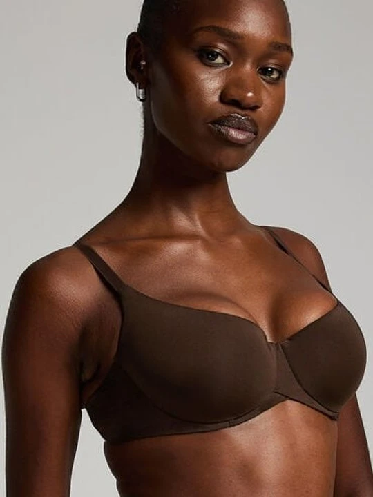 Zdjęcie produktu Hunkemöller Biustonosz usztywniany z fiszbinami Smooth Brązowy