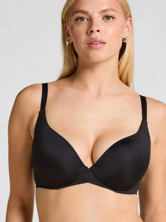 Zdjęcie produktu Hunkemöller Biustonosz usztywniany z fiszbinami Smooth Czarny