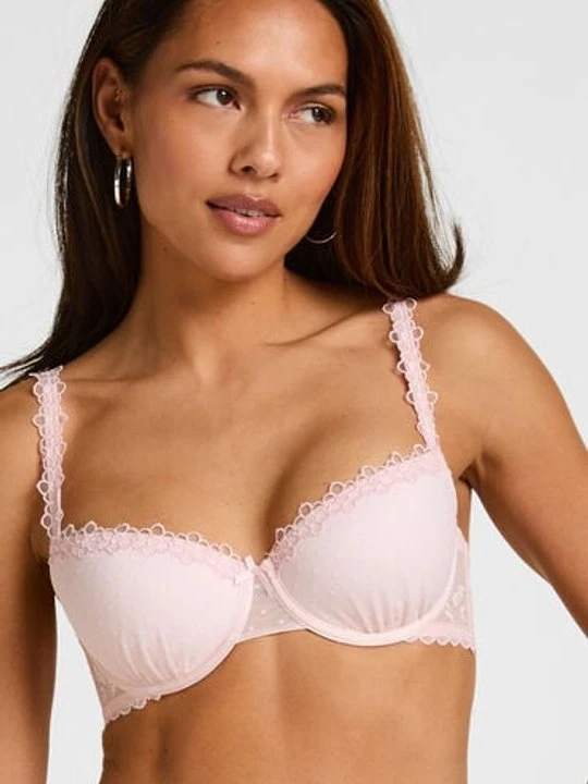 Zdjęcie produktu Hunkemöller Biustonosz z Fiszbinami i Wyściółką Eleanora Różowy