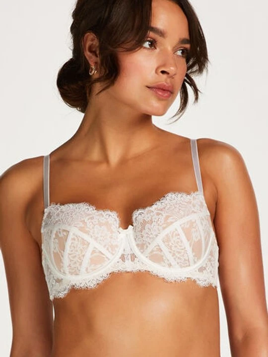 Zdjęcie produktu Hunkemöller Biustonosz z usztywnianymi fiszbinami Chlo Biały