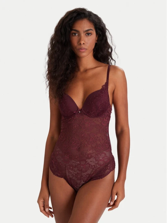 Zdjęcie produktu Hunkemöller Body Isadora 302441 Bordowy