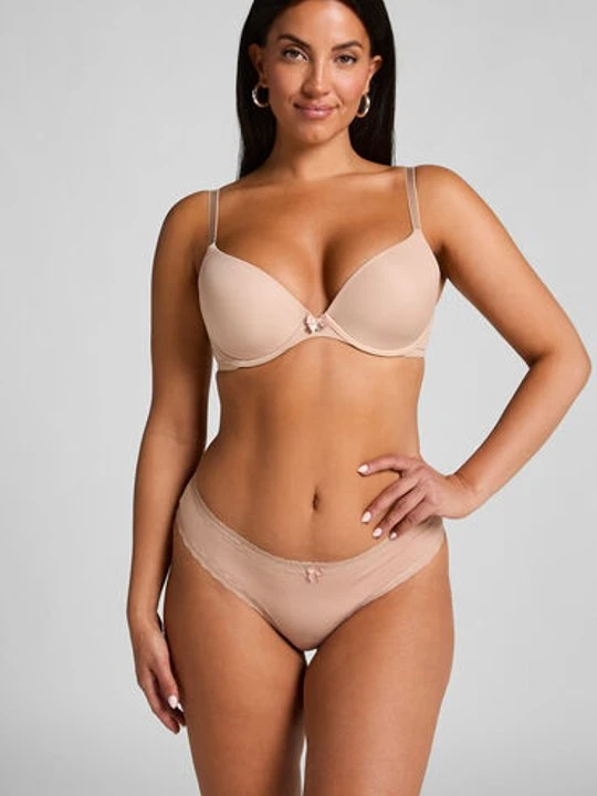 Zdjęcie produktu Hunkemöller Brazyliany bawełniane Georgia Beżowy
