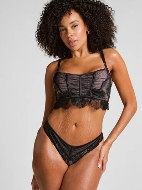 Zdjęcie produktu Hunkemöller Brazyliany Cynthia z wysokim wycięciem Czarny