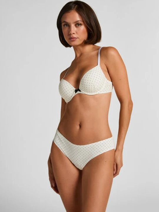 Zdjęcie produktu Hunkemöller Brazyliany micro ze wzorem Biały