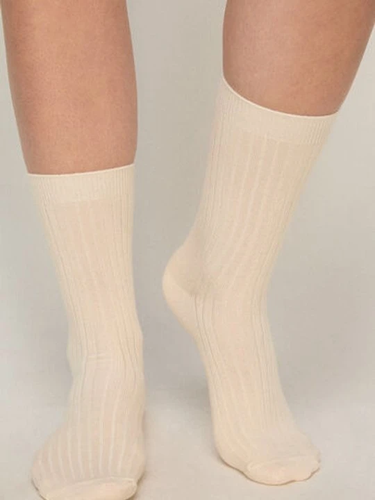 Zdjęcie produktu Hunkemöller Cashmere Blend Ribbed Socks Biały