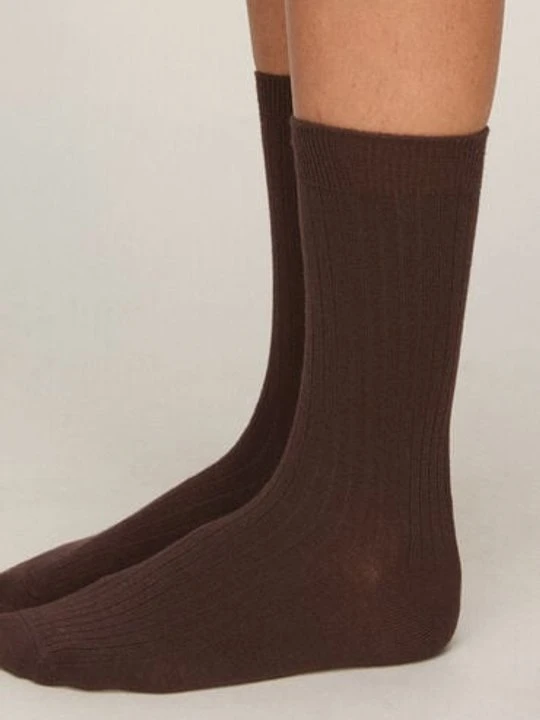 Zdjęcie produktu Hunkemöller Cashmere Blend Ribbed Socks Brązowy