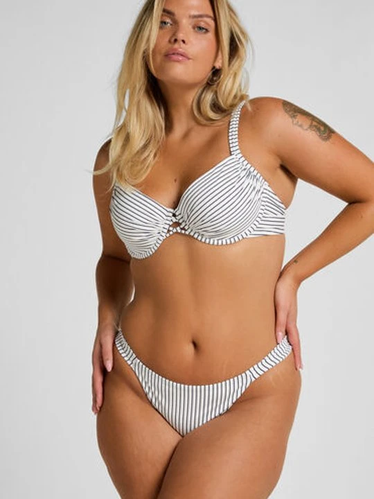 Zdjęcie produktu Hunkemöller Figi Bikini Highleg Stripes Biały