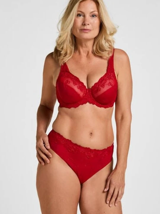 Zdjęcie produktu Hunkemöller Figi z wysokim stanem Diva Czerwony