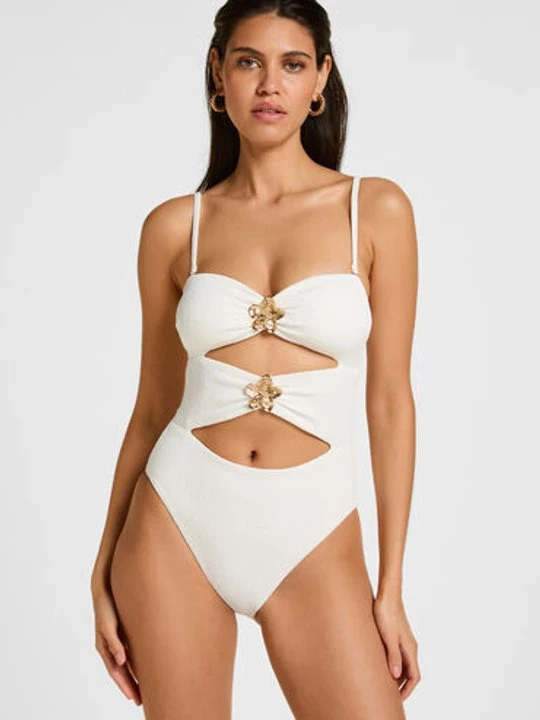 Zdjęcie produktu Hunkemöller Góra od Bikini Bandeau Crinkle Biały