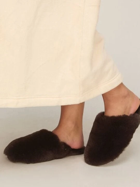 Zdjęcie produktu Hunkemöller Kapcie Faux Fur Brązowy