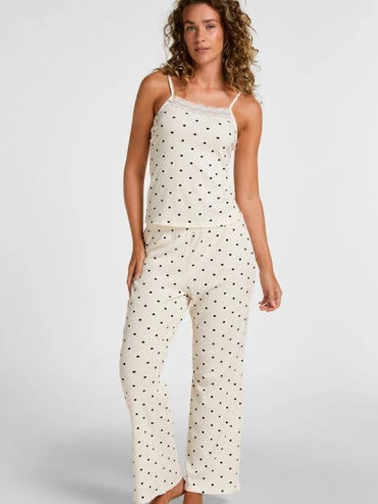 Zdjęcie produktu Hunkemöller Komplet Piżamy Dots Biały
