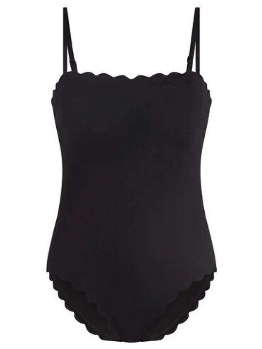 Zdjęcie produktu Hunkemöller Kostium kąpielowy Bandeau Scallop Czarny