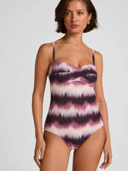 Zdjęcie produktu Hunkemöller Kostium kąpielowy Mauritius Fioletowy