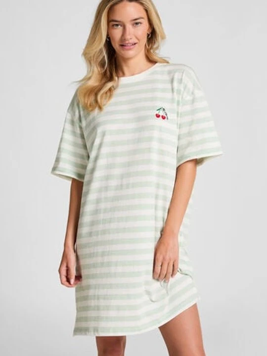 Zdjęcie produktu Hunkemöller Koszula nocna z okrągłym dekoltem Zielony