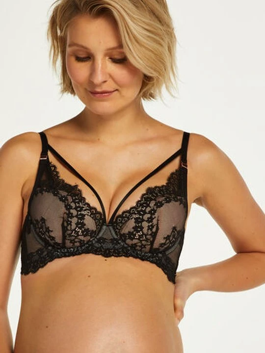 Zdjęcie produktu Hunkemöller Lucy biustonosz z wkładkami i fiszbinami Czarny