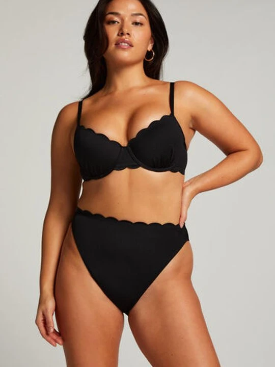 Zdjęcie produktu Hunkemöller Majtki Bikini Rio Scallop Czarny