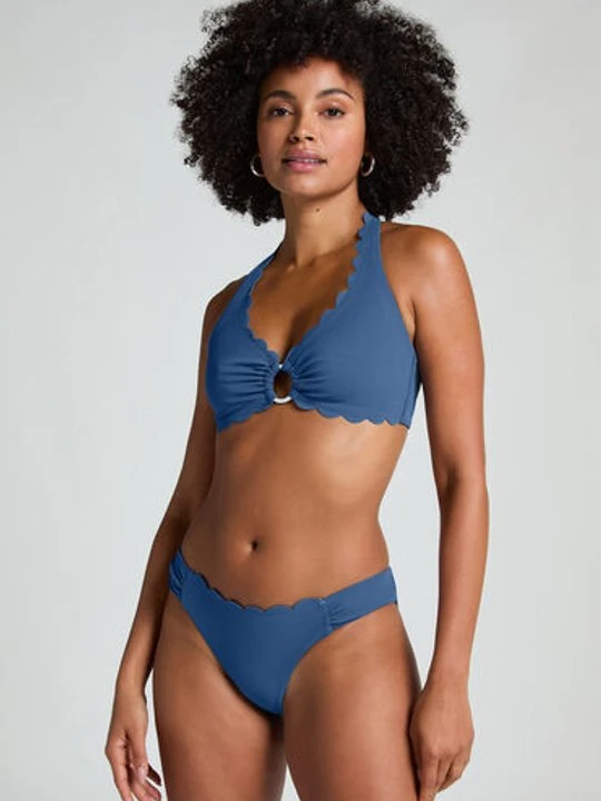 Zdjęcie produktu Hunkemöller Majtki Bikini Rio Scallop Niebieski