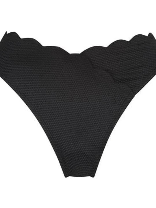 Zdjęcie produktu Hunkemöller Majtki Bikini Wysoko Krojona Scallop Czarny