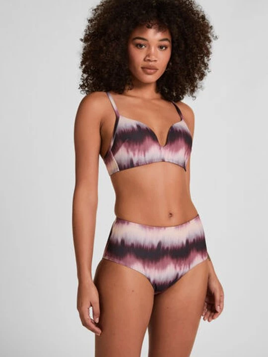 Zdjęcie produktu Hunkemöller Majtki Bikini z Wysokim Stanem Mauritius Fioletowy