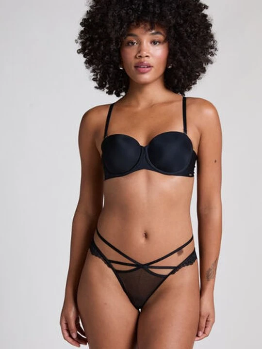 Zdjęcie produktu Hunkemöller Majtki brazylijskie Joy Fancy Mini Czarny