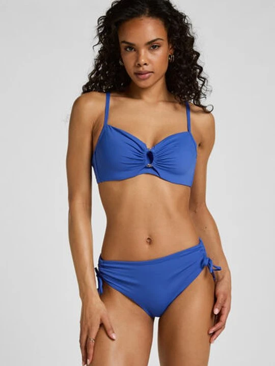 Zdjęcie produktu Hunkemöller Midi Bikini Bottom Luxe Niebieski