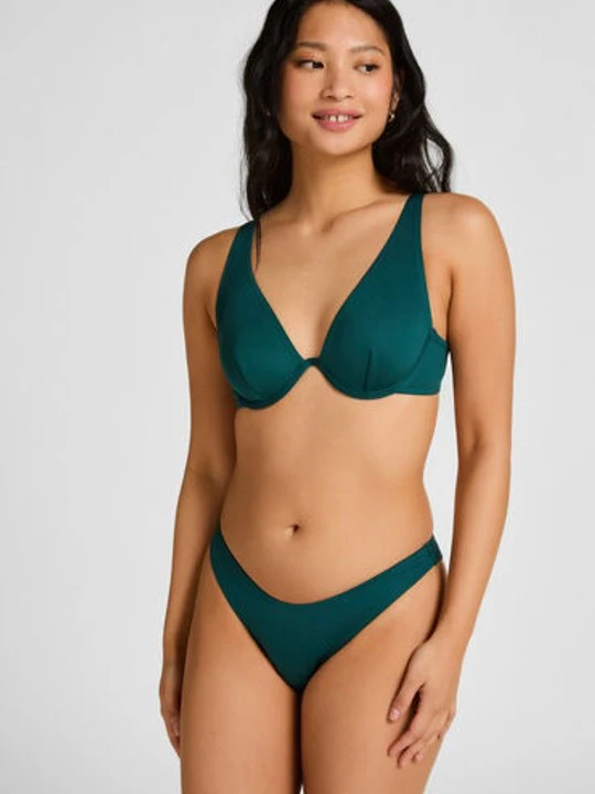 Zdjęcie produktu Hunkemöller Neoprenowe bikini z wysokimi nogawkami Zielony