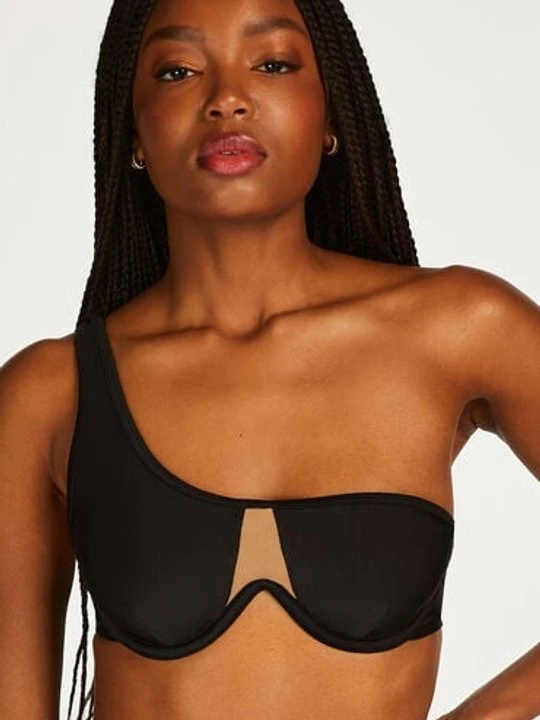 Zdjęcie produktu Hunkemöller Nieusztywniana góra od bikini z fiszbinami Belize Czarny