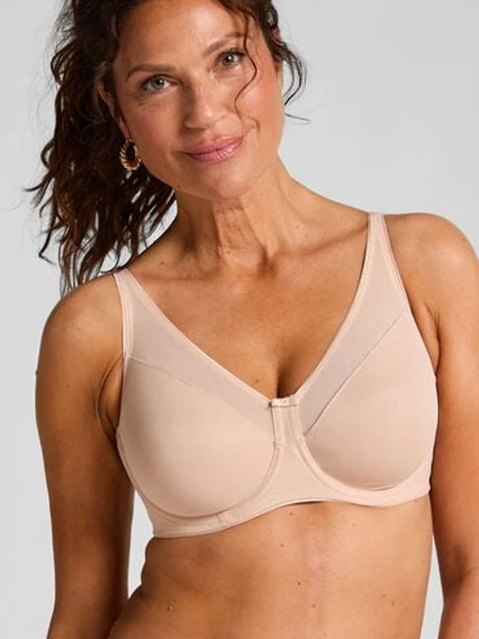Zdjęcie produktu Hunkemöller Nieusztywniany biustonosz minimizer z fiszbinami Nina Beżowy