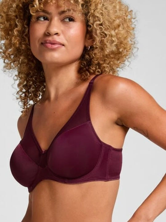 Zdjęcie produktu Hunkemöller Nieusztywniany biustonosz minimizer z fiszbinami Nina Fioletowy
