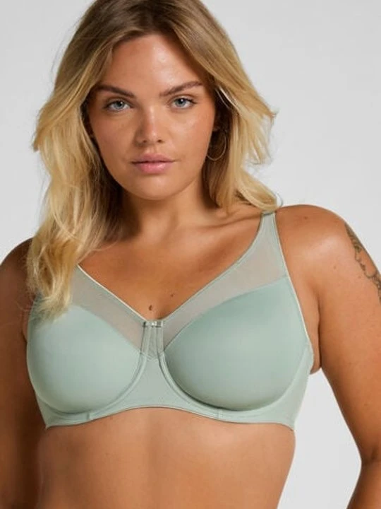 Zdjęcie produktu Hunkemöller Nieusztywniany biustonosz minimizer z fiszbinami Nina Zielony