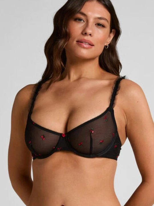 Zdjęcie produktu Hunkemöller Nieusztywniany biustonosz z fiszbinami Chelsey Czarny
