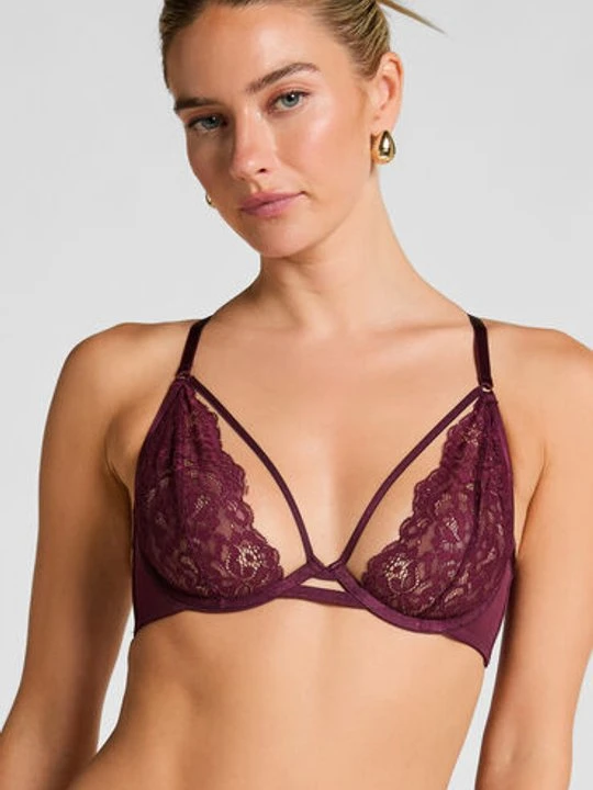 Zdjęcie produktu Hunkemöller Nieusztywniany biustonosz z fiszbinami Cinnamon Czerwony