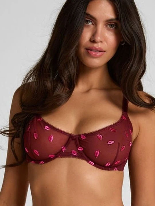 Zdjęcie produktu Hunkemöller Nieusztywniany biustonosz z fiszbinami Frida Czerwony