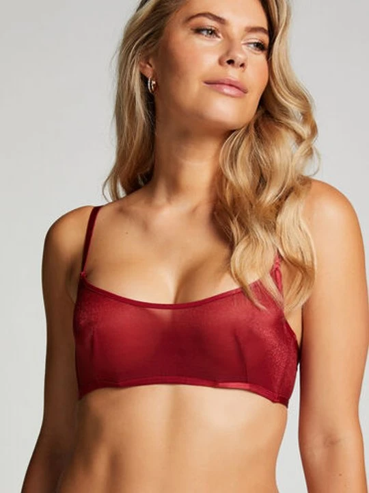 Zdjęcie produktu Hunkemöller Nieusztywniany biustonosz z fiszbinami Ivana Czerwony