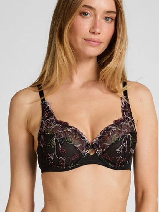Zdjęcie produktu Hunkemöller Nieusztywniany biustonosz z fiszbinami Lily Czarny