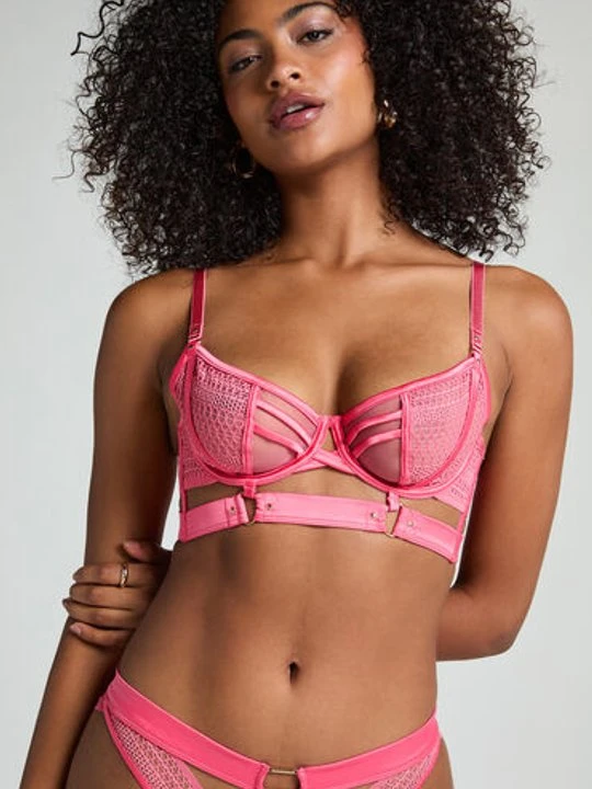 Zdjęcie produktu Hunkemöller Nieusztywniany biustonosz z fiszbinami Missy Różowy