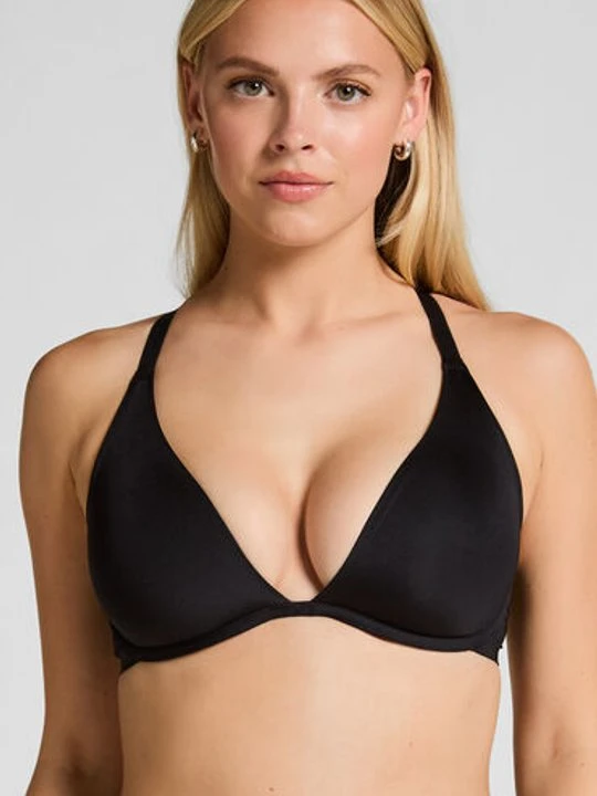 Zdjęcie produktu Hunkemöller Nieusztywniany biustonosz z fiszbinami Smooth Czarny
