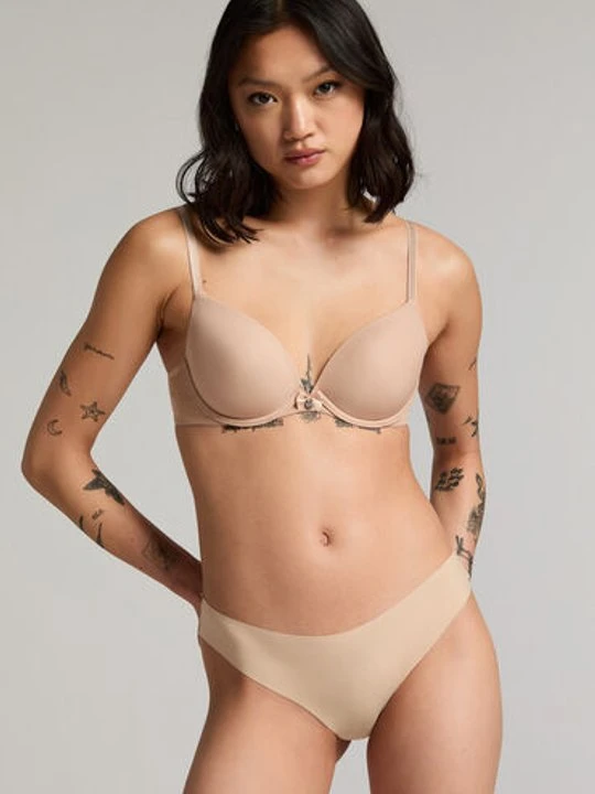 Zdjęcie produktu Hunkemöller Niewidoczne brazylijskie Mikro Beżowy